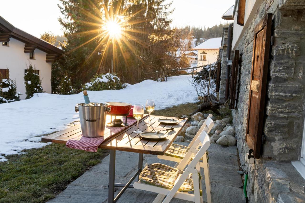 Charmantes Apartment Mit Grossem Garten .Kids4Free. Flims Extérieur photo